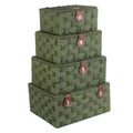 Twisted Green Paper Storage Basket-0